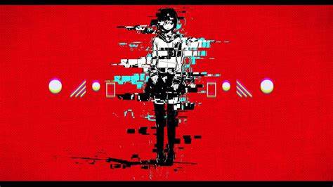 Glitch Anime Girl And Boy Wallpapers Wallpaper Cave