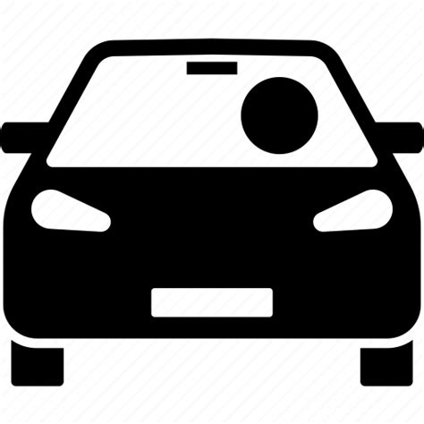 Car Drive Driver Driving Front View Icon