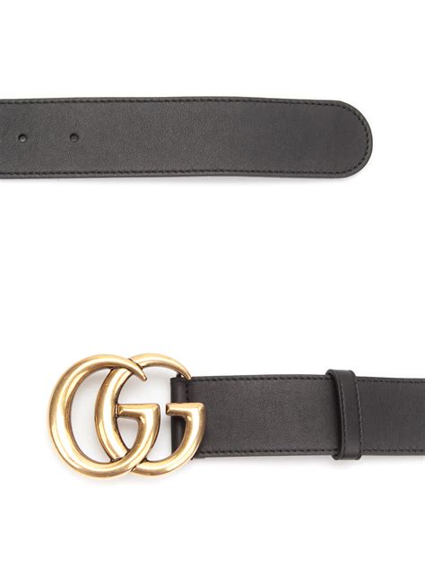 Belts Gucci Leather Belt With Double G Buckle 400593ap00t1000