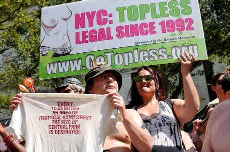 Revellers March During Go Topless Pride Editorial Stock Photo Stock