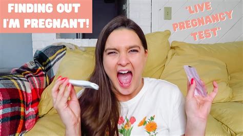 Finding Out I M Pregnant Live Pregnancy Test First Time Mom Youtube