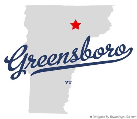 Map Of Greensboro Vt Vermont