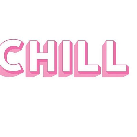 Pink 3d Chill Pink Neon Sign Pink Neon Signs