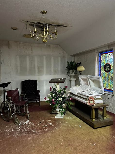 Got To Explore This Abandoned Funeral Home With Everything Left Behind