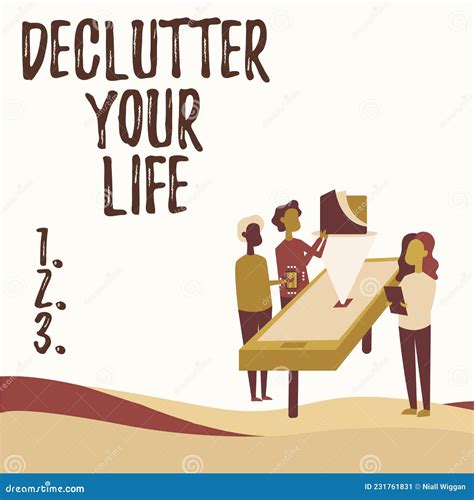 Conceptual Caption Declutter Your Life. Business Showcase To Eliminate