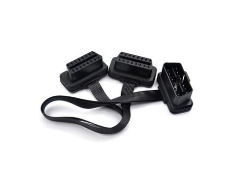 Dual Female Y Splitter Elbow Pin Obd Extender Odb Obd Cable Pin