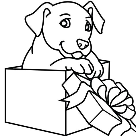 Chocolate Lab Easy Coloring Pages