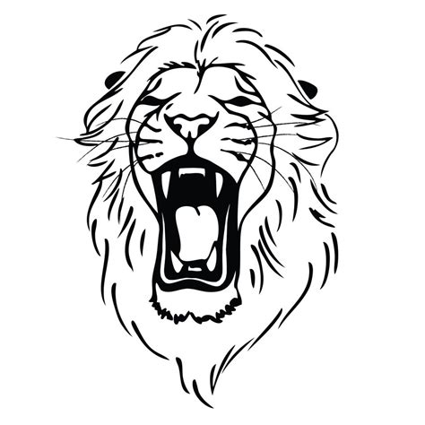 Lion Face Outline Drawing At Explore Collection Of