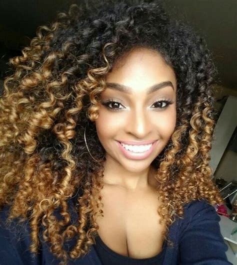 Black hair highlights are all the rage right now. 18 Natural Black Hair With Blonde Highlights Are Trending ...