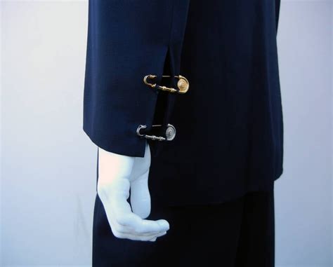 Rare Iconic 1994 Gianni Versace Mens Safety Pin Suit At 1stdibs