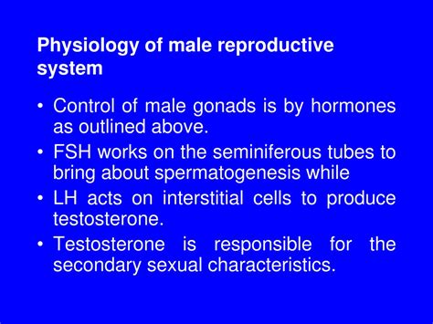 Ppt Anatomy And Physiology Of The Male And Female Reproductive System