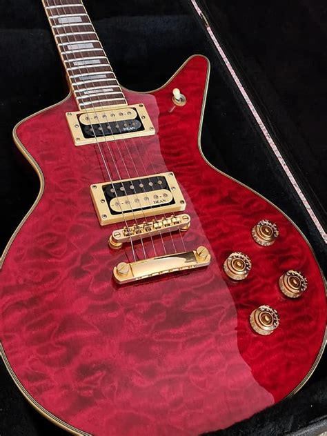 Dean Cadillac Select Trans Red Quilt Reverb