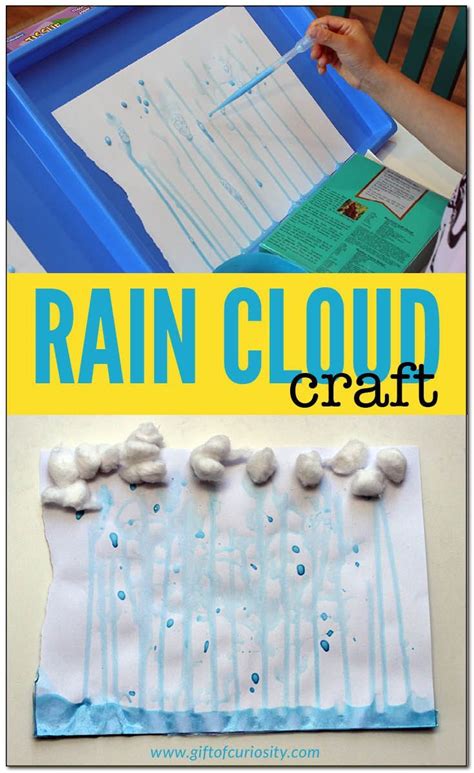 Rain Cloud Craft Weather Activities Preschool Weather Crafts