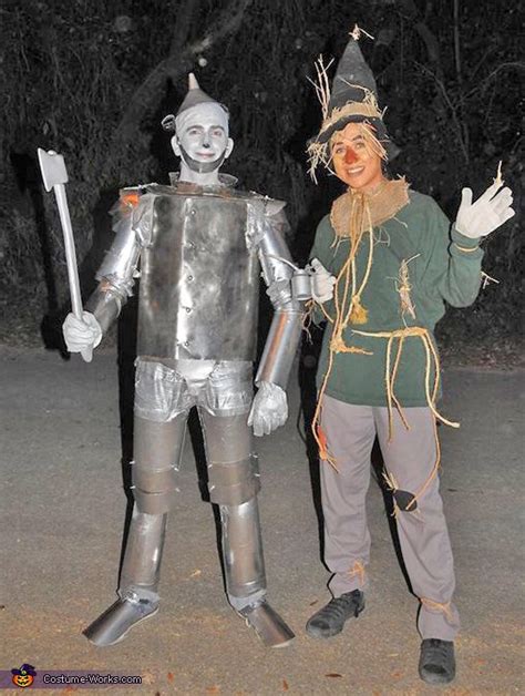 Diy Tin Man Costume Scarecrow Wizard Of Oz Tin Man Costumes