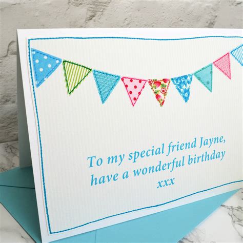 Bunting Personalised Birthday Card By Jenny Arnott Cards And Ts