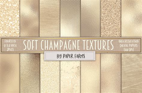 Champagne Foil And Glitter Textures ~ Creative Market