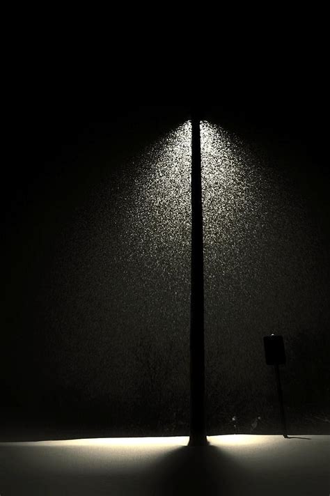 Street Lamp At Night Snowing Photograph By Twoblueowls Photography Pixels