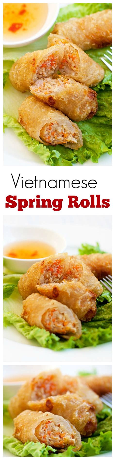 If you love crispy, crunchy, and easy to make spring rolls, then this fried spring roll recipe is right up your alley. Vietnamese Spring Rolls - Cha Gio - Rasa Malaysia