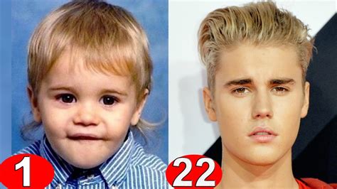 justin bieber transformation from 1 to 23 years old top entertainment news