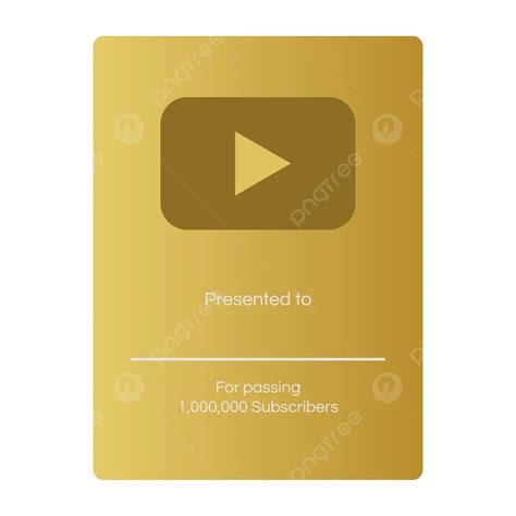Golden Play Button Png Transparent Images Free Download 49 Off