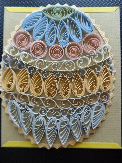 Quilled Easter Egg Card By Karen Miniaci Quilling Supplies From Quilled Creations Diy