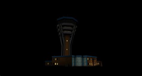 Air Traffic Tower 3d Turbosquid 1373438
