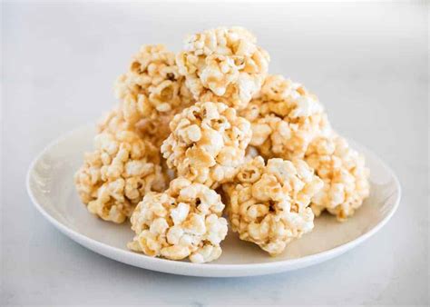 Easy Caramel Popcorn Balls Made In The Microwave