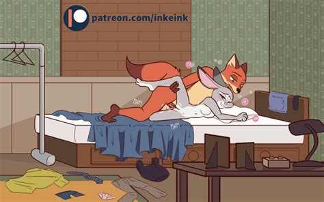 Rule 34 Animated Anthro Bed Bedroom Breasts Canine Cum