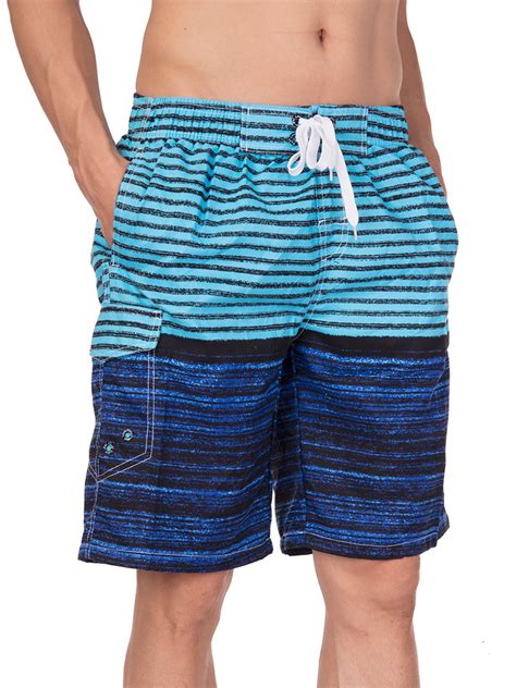 Stripe Beach Shorts For Mens Beachwear Swim Trunks Pants Swimwear