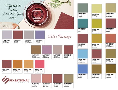 Marsala 2015 Color Of The Year Pairings Sensational Events