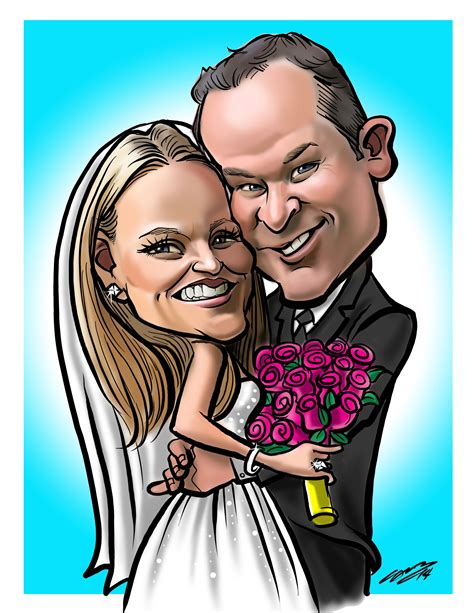 Digital Caricaturist For Wedding Caricatures Caricaturists Wedddingphotos Weddingcartoons
