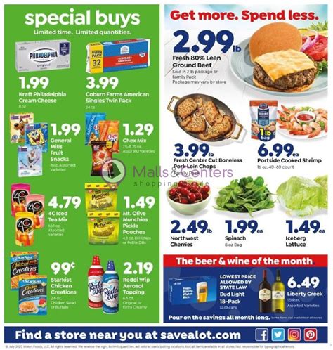 For current operating hours, local store hour adjustments for seniors and other important details, please visit our community updates page. Save a Lot food store Weekly Ad - sales & flyers specials ...