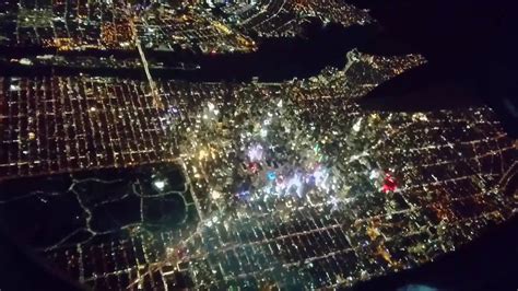 New York City Taking Off From Laguardia Airport At Night Youtube