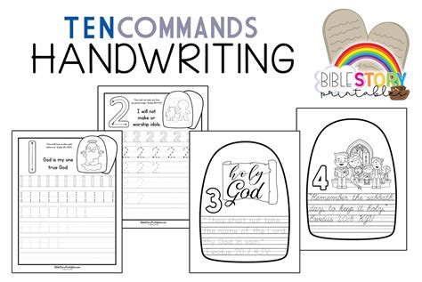 Ten Commandments For Kids Bible Activity Pack The Crafty Classroom