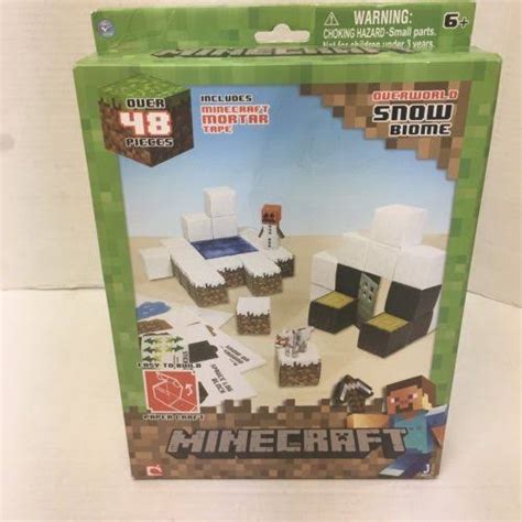 Minecraft Snow Set Papercraft Wellnestcares