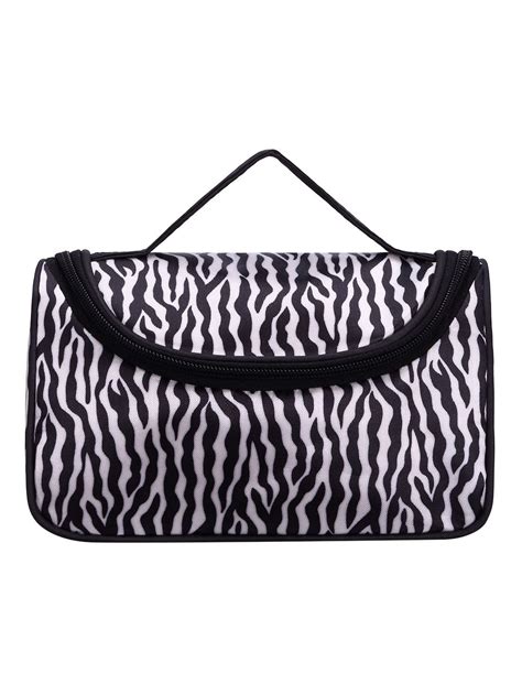 Zebra Zipper Makeup Bag Sheinsheinside