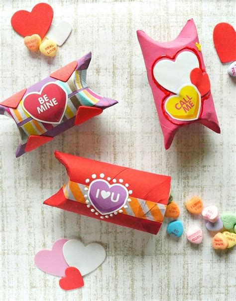 Diy Valentines Day Toilet Paper Roll T Box Craft