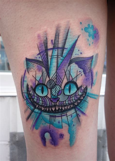 Cheshire Cat Watercolor Tattoo Viraltattoo