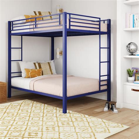 Dhp Sidney Full Over Full Metal Bunk Bed Blue