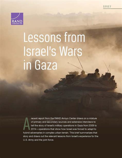 Lessons From Israel S Wars In Gaza RAND