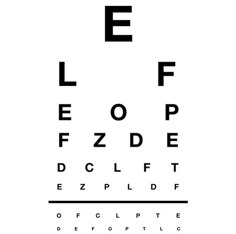 Test De Loin Eye Test Vision Eye Eye Test Chart