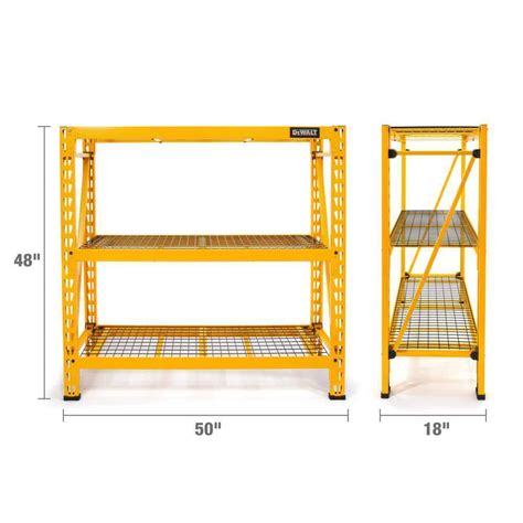 Dewalt 41590 Dxst4500 W 4 Ft 3 Shelf Steel Wire Deck Industrial Storage