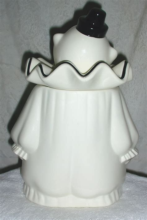 Metlox Full Figure Black Trim Clown Collector Cookie Jar Collector
