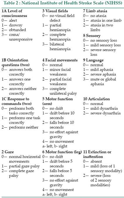 Nihss National Institutes Of Health Stroke Scale Japaneseclassjp