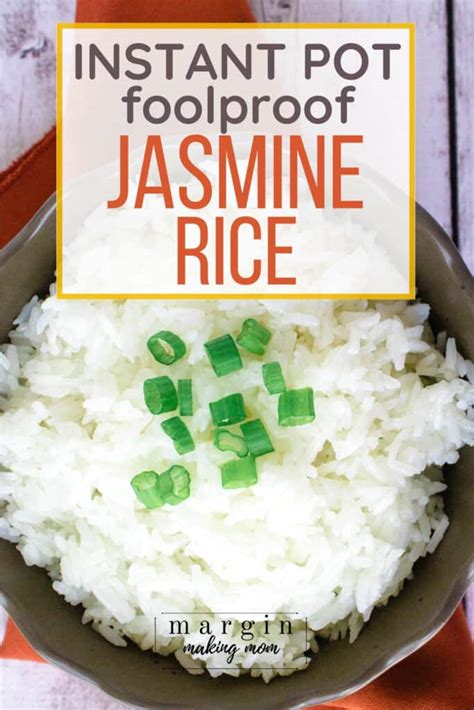 This method is for long grain brown rice, not short grain rice, minute rice or quick cooking brown rice. Easy Instant Pot Jasmine Rice Recipe - Margin Making Mom