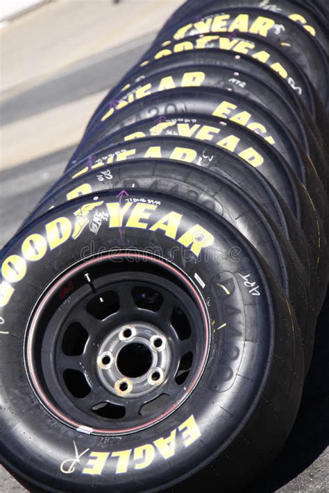 Nascar Goodyear Racing Eagle Tire Stack Editorial Image Image Of
