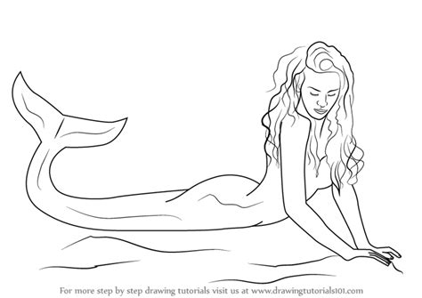 Learn How To Draw A Mermaid Mermaids Step By Step Drawing Tutorials