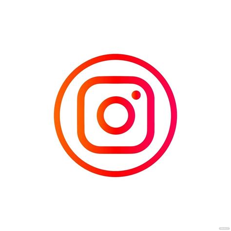 Instagram Circle Logo Clipart In Illustrator Eps Svg  Png Psd