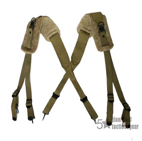 Ww2 Wwii Us Army Standard M1936 X Suspender Strap With Felt Shoulder