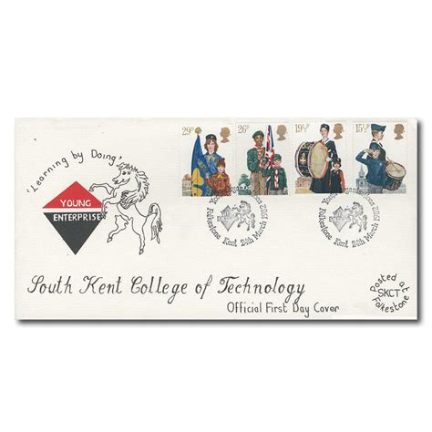 1982 Youth South Kent College Of Technology Folkestone Handstamp